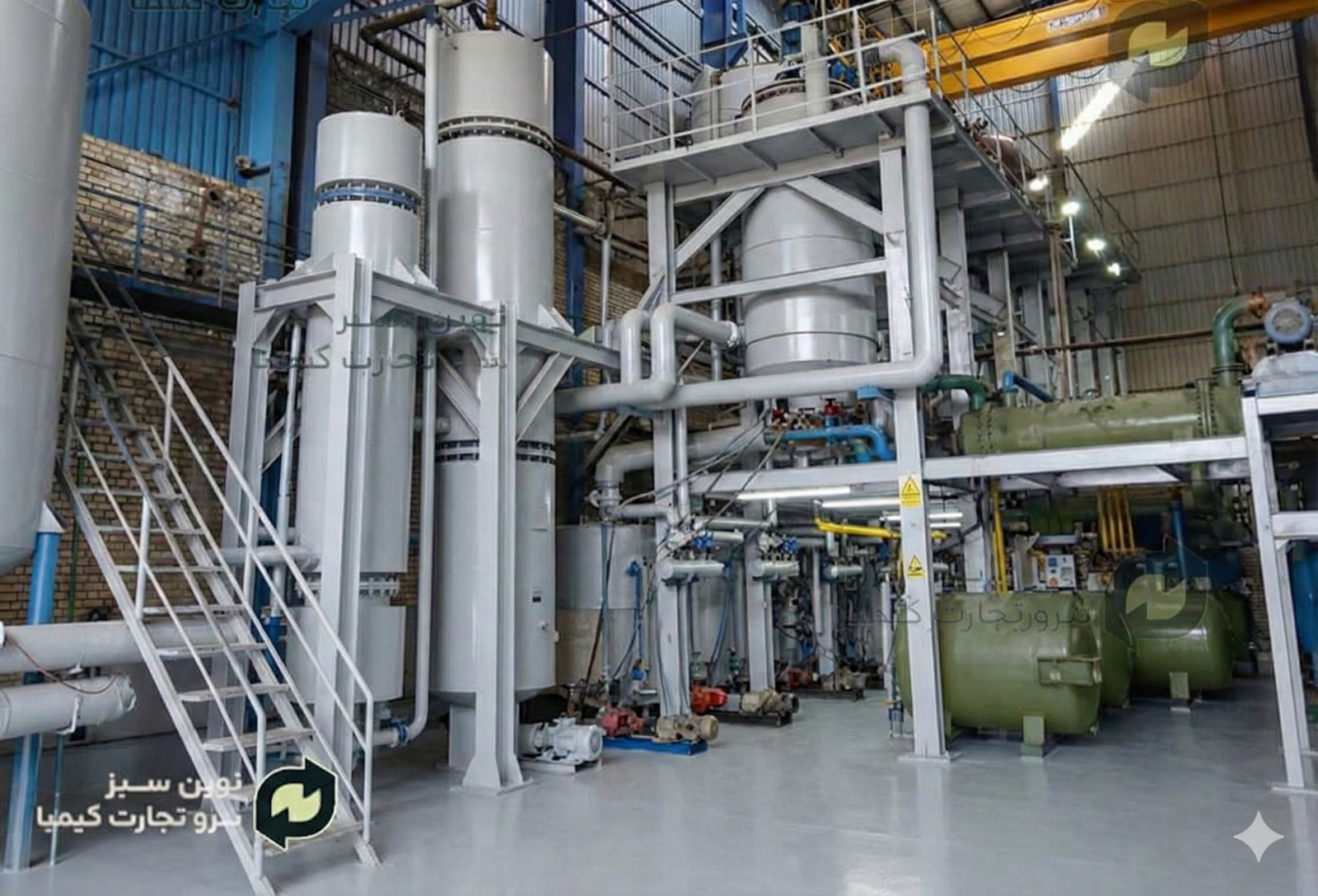 UCO processing facility interior